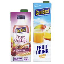 Coolbest fruitdrink of fruitontbijt